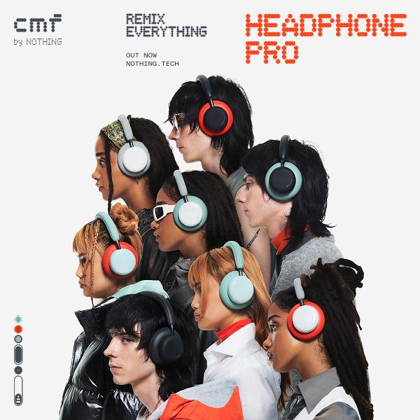 Outdoorfun Cmf Pro Wireless Modular Over-Ear Headphones with Active Noise Cancellation, Hi-Res LDAC, 100-Hour Battery Life, and Interactive Controls